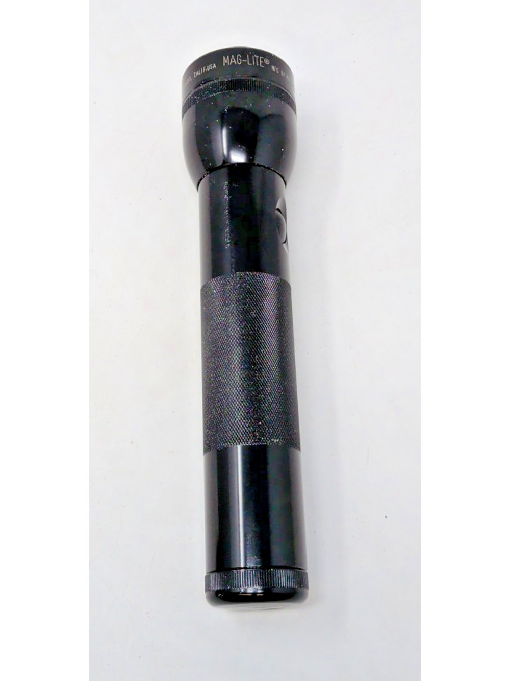 Maglight 2 D Cell Black Flashlight 10in USA Tested Works No Batteries fast ship